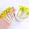 20Pcs Fun Bean Sprouts Elastic Stretch Toys Simulation Stress Relief Props Soft Squeeze Kitchen Decoration Anxiety Relief Toy
