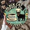 Vintage Black Cat Coffee Metal Tin Sign Indoor Outdoor Home Bar Decor Gift
