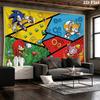 Hedgehog Cartoon Wall Tapestry Aesthetic Wall Hanging Printed Fabric Blanket Decorative Tapestries for Bedroom Living Room Home Decor