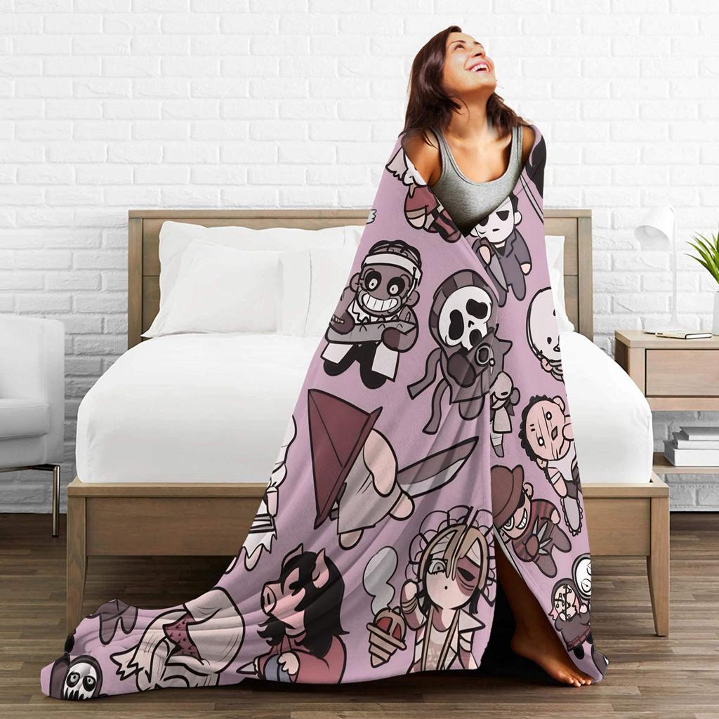 Deads by Daylights Warm Blanket  Decorative Plush Throw Blanket Novelty Living Room Flannel Bedspread Sofa Bed Cover