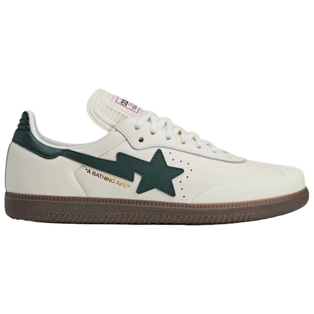 BAPE x adidas Samba Mistrzostwa Świata Trampki Unisex Białe Ecru Cienisty Zielony KJ8852