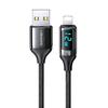 Kabel Usams Pleciony U78 Usb-A Na Lightning1.2M Led 2.4A Fast Charging Czarny