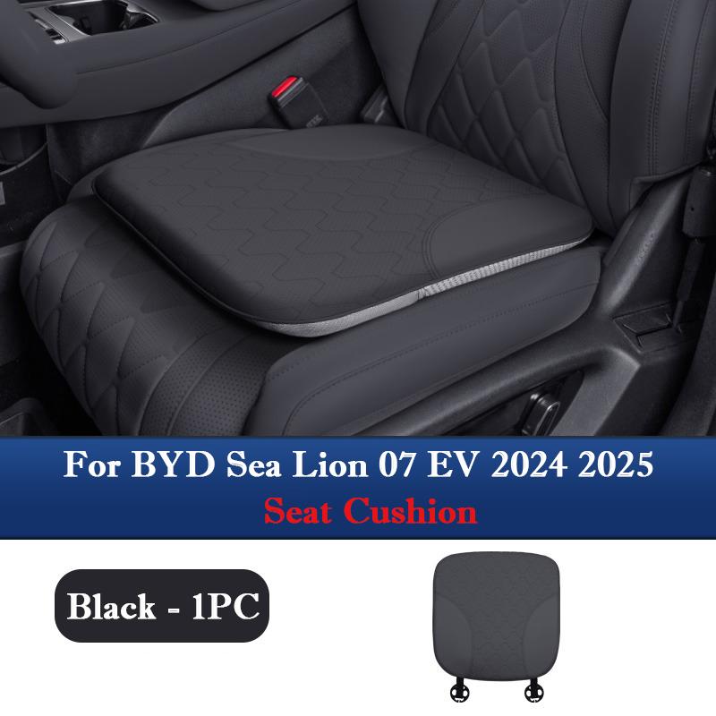 For BYD Sea Lion 07 EV 2024 2025 Leather Neck Pillow Headrest Waist Support Pillow Seat Cushion Car Interior Seat Accessories