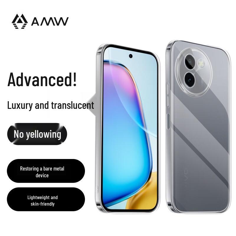 

AMW Transparent Hard Phone Case for Vivo & iQOO