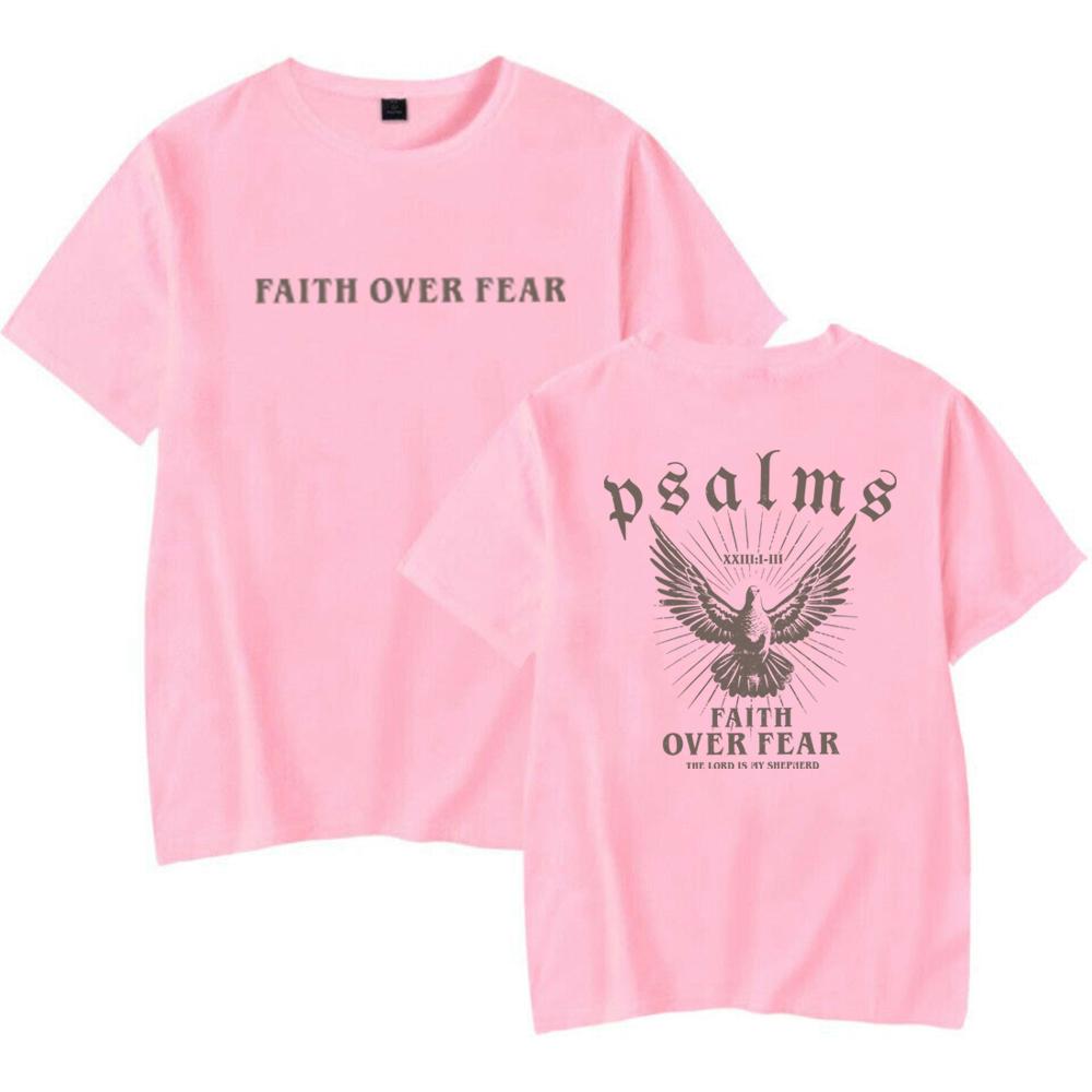 

Faith Over Fear T Shirt Bible Verse Tshirt Christian Clothes Christian Merch Jesus Is King Motivational Shirt Religious Tee 4XL