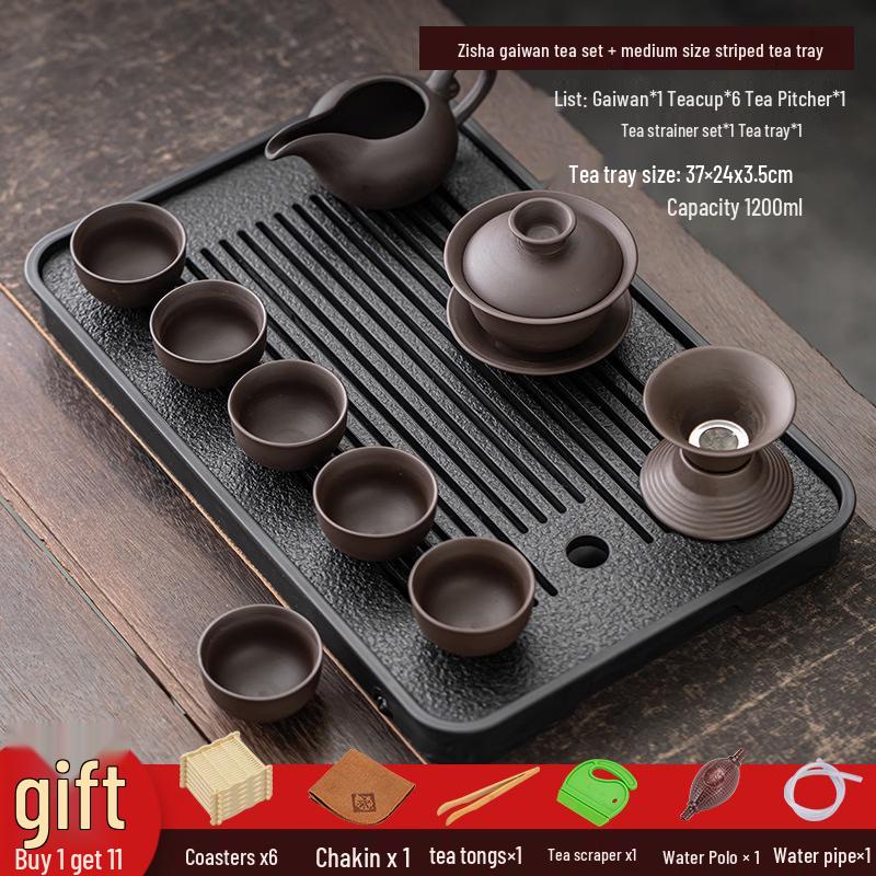 Haofeng Zisha Tea Set with Tray
