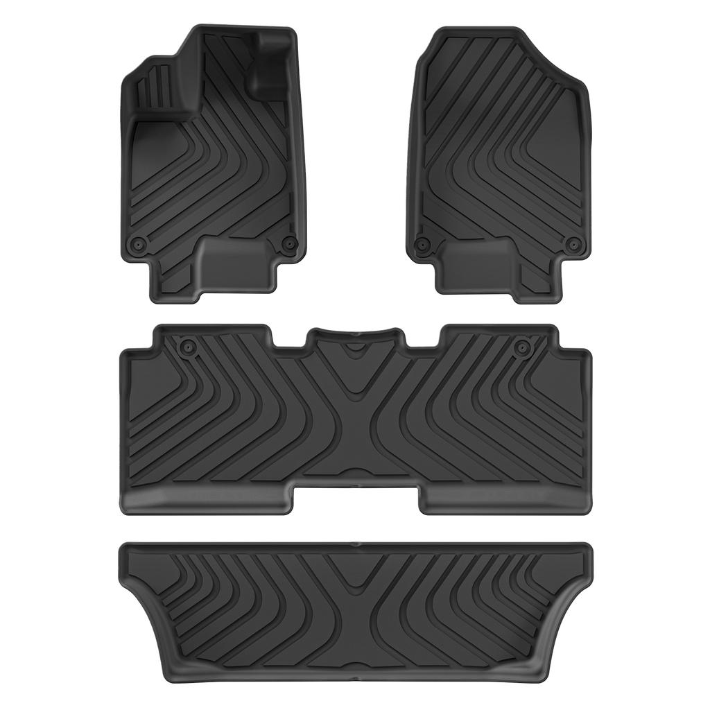 LUCKEASY Left Drive for Honda Odyssey 7Seats 2018-2025 2026 Mini Passenger Van TPE 3D Car Floor Mats Cargo Liner Trunk Pad