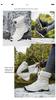 Women's High-Top Winter Snow Boots: Outdoor Travel Style, Plus Cotton, Combat Design, New for 2025.