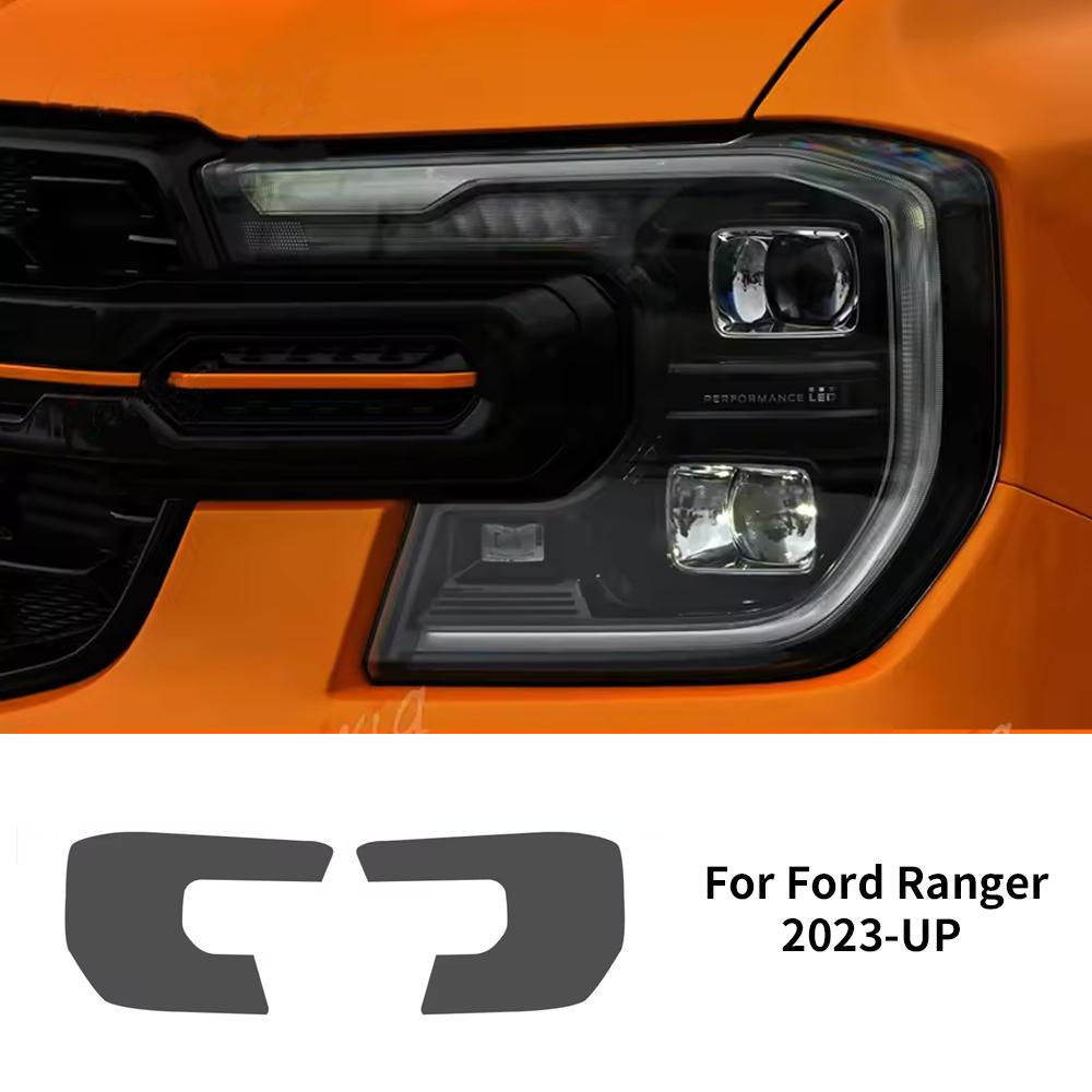 Для Ford Ranger 2023 2024 2025 Невидимая автомобильная пленка TPU Пленка для защиты фар Тонировка 2 шт. Аксессуары Type A