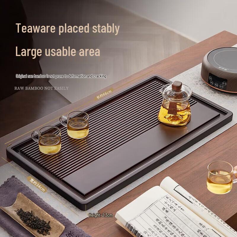 YIHUTEA Solid Wood Drainage Tea Tray