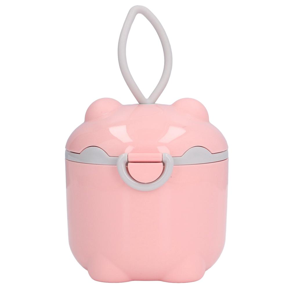 Baby Food Containers Large Pink Safe PP Material Sufficient Capacity Compact Portable Cute Style