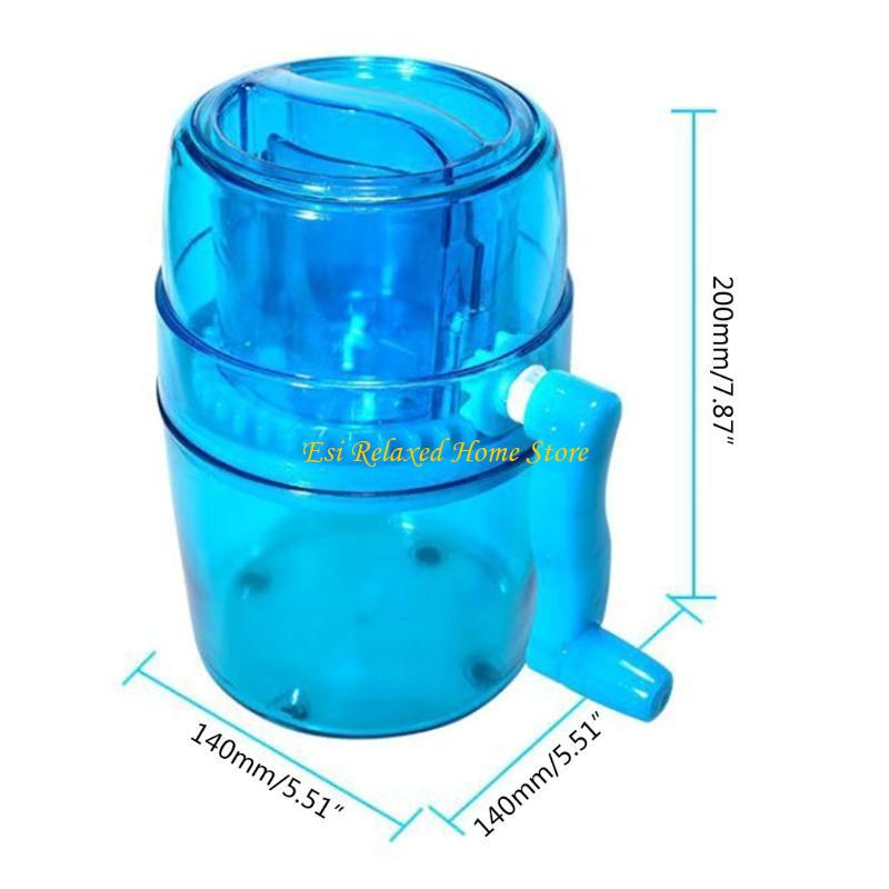 B46E Household Mini Easy Ice Shavers Crusher Handheld Snow Manual Crushing Ice Machine Fried Ice Machine Kitchen Tool