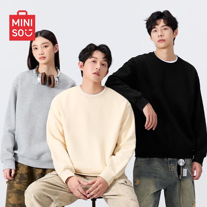 MINISO Men's Oversized Pullover Sweatshirt