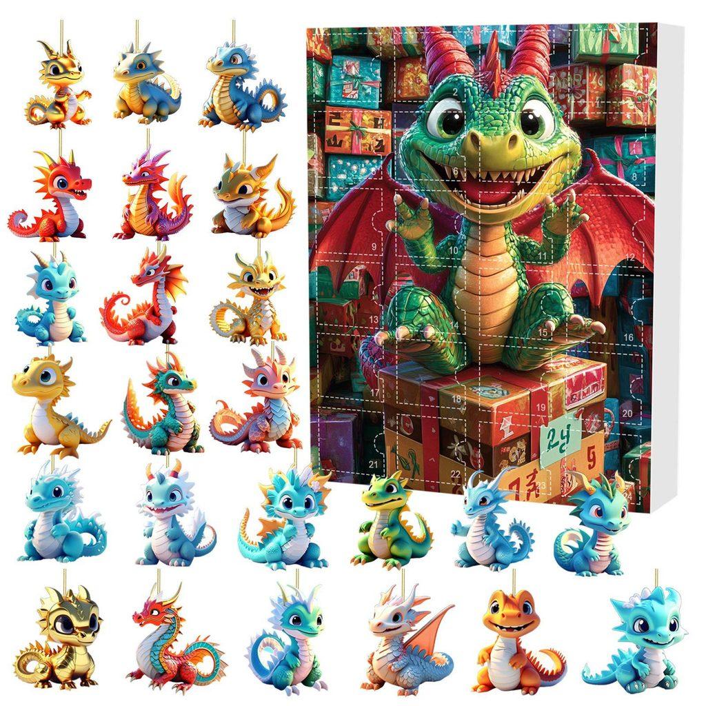 Christmas Dragon Pendant Gift Set For Home Decor And Tree Ornaments