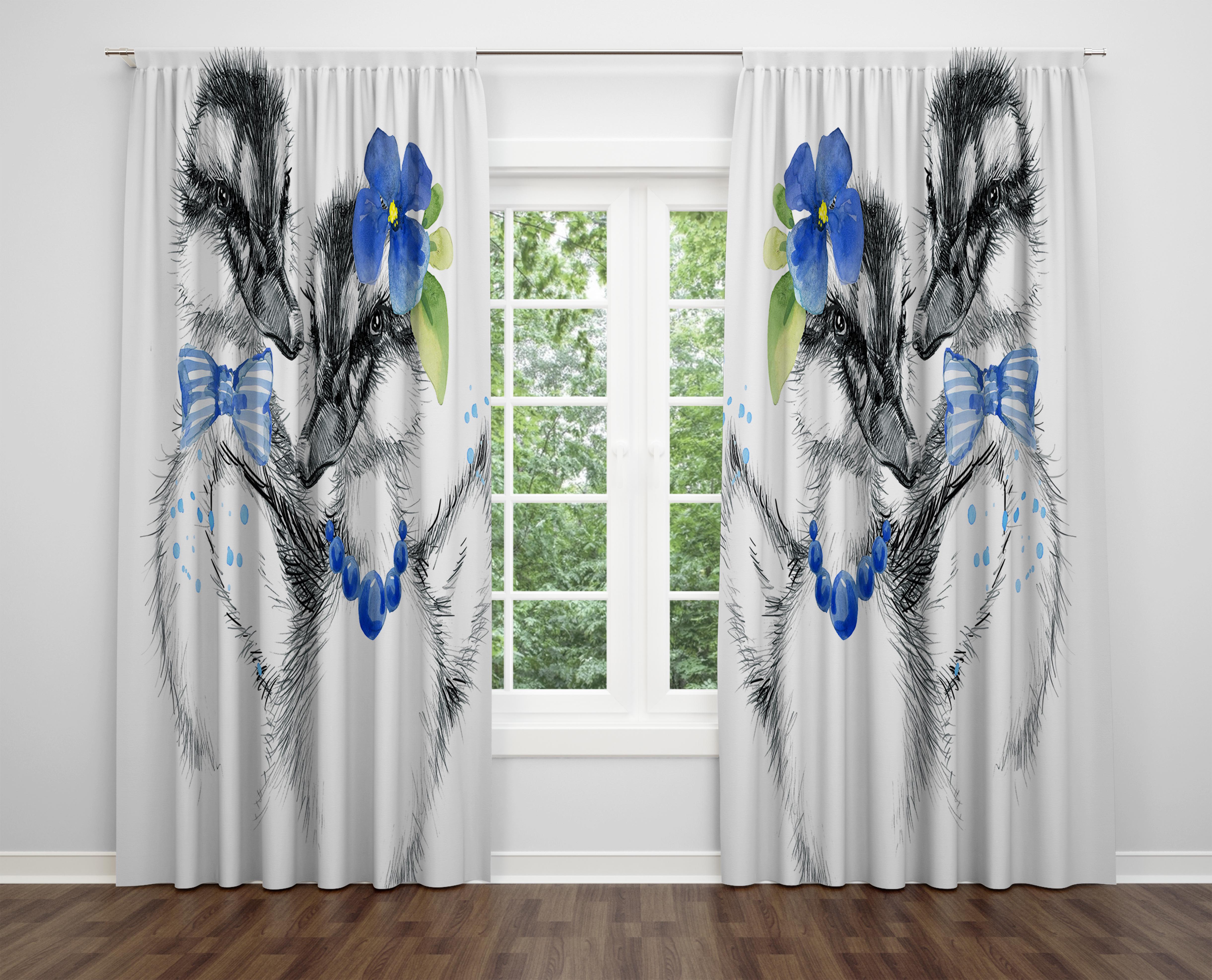 

Декоративний дизайн, високоякісна бавовняна тканина, ви можете вибрати одну або подвійну фіранку з крила 1 piece різнокольоровий