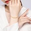 Vietnam Cat's Eye Stone Bracelet with Gold-Plated Brass Beads - Women's Fashion Jewelry Gift