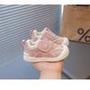 Baby toddler shoes cartoon leather surface baby girl indoor shoes non-slip soft sole baby boy running shoes