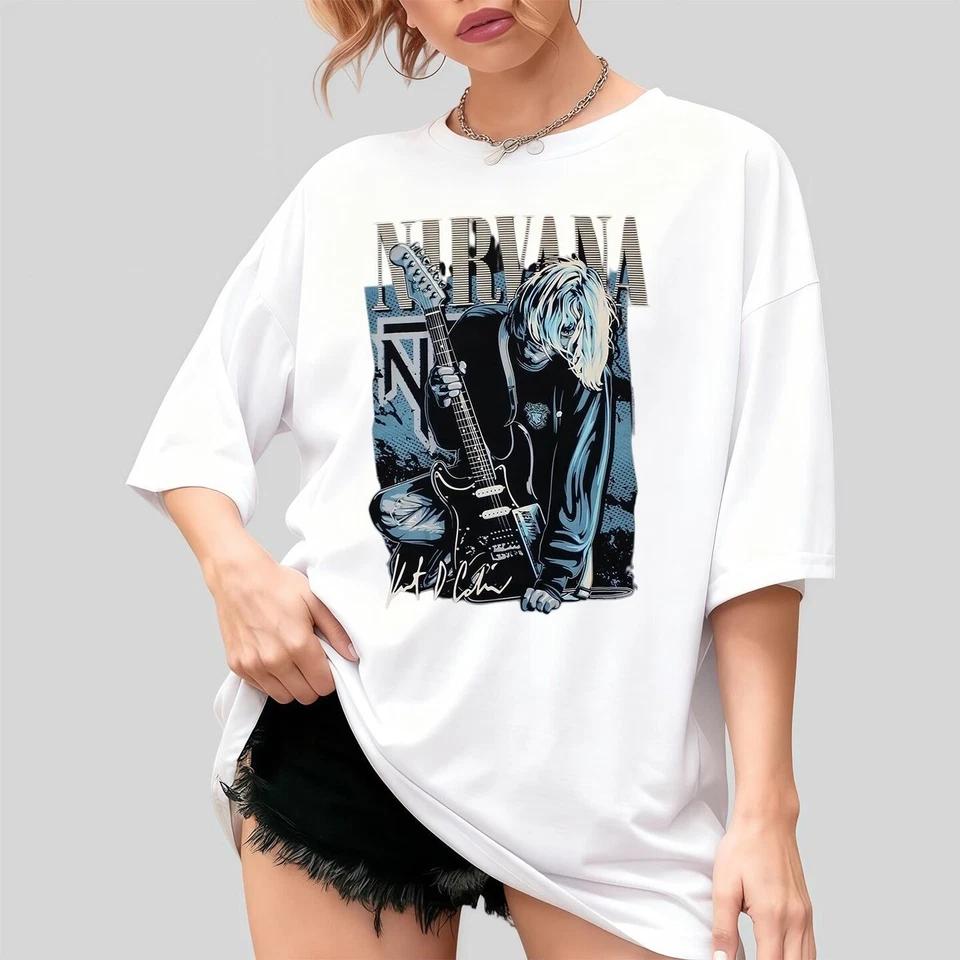 

Nirvana T-shirts, album T-shirts, anime graphic T-shirts 4XL