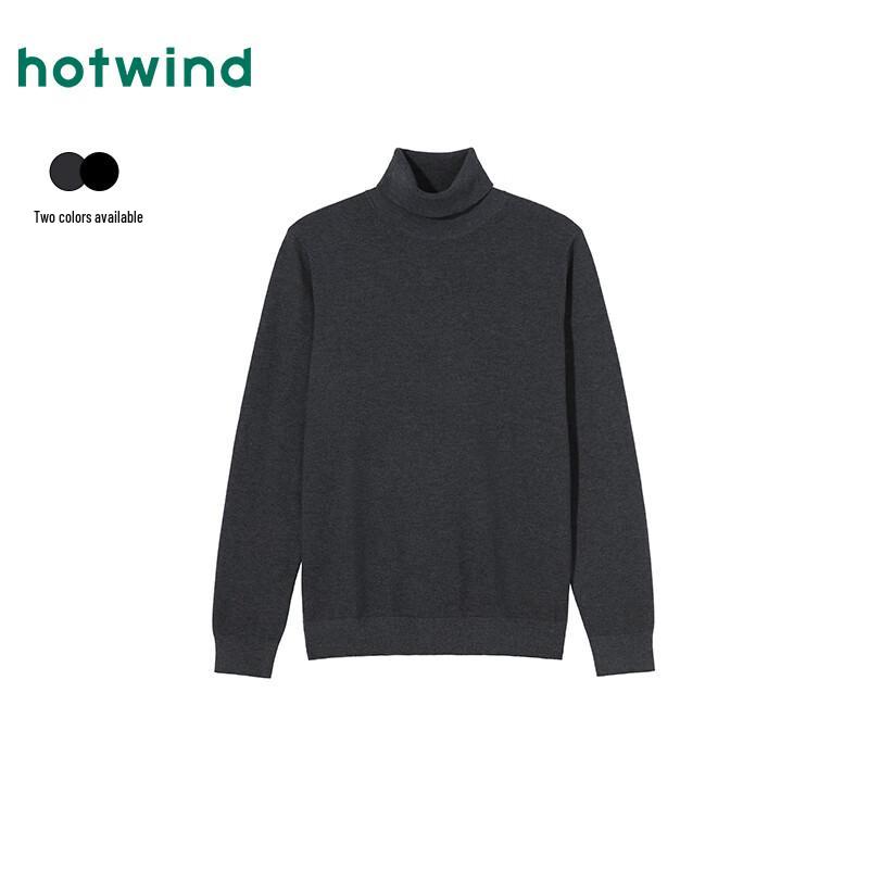 Hotwind Men s Basic High-Neck Knit Sweater M