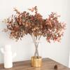 1Pc Fake Leaf Autumn Eucalyptus Artificial Plants Branch Home Garden Wedding Party Decoration