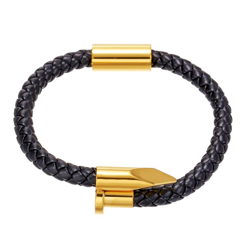 Geometric Stainless Steel Letter Bracelets For Men And Women Trendy Punk Accessories