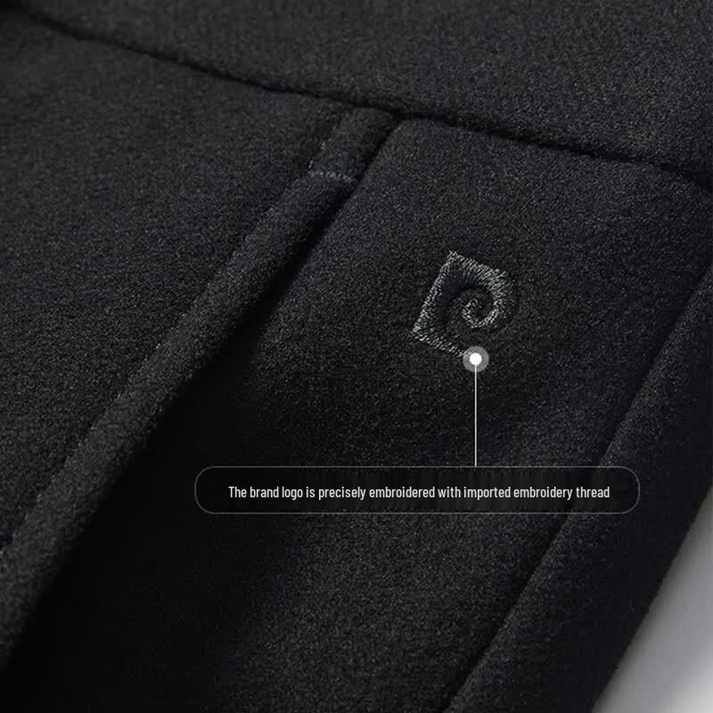 Pierre Cardin Men's Lyocell Blend Thickened Wool Business Casual Trousers