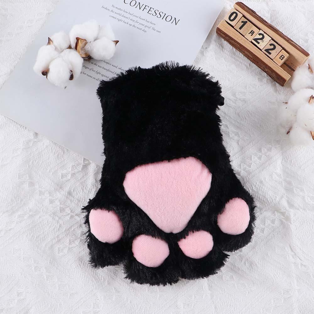 Sweet For Women Fluffy Bear Claw Plush Paw Mittens Anime Cosplay Gloves Cat Claw Gloves