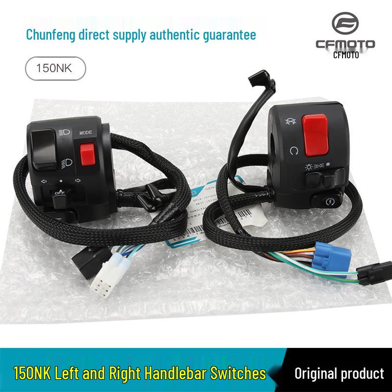 

Сборка переключателей на руле CFMOTO 150NK: Старт, Фара, Зажигание и Аварийный выключатель (Лево право)
