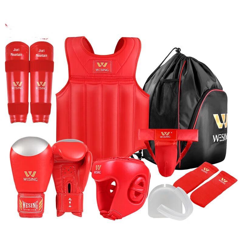 Jingeqibing 8-Piece Boxing & Sanda Protective Gear Set