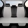 New Linen Car Seat Cushion Three Piece Set, Four Season Universal Anti Slip Five Seat Backrest Car Seat Cushion, Summer Cushion