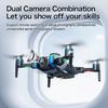 Drone com Controle Remoto Display LCD Câmeras Duplas Fluxo Ótico Hovering Posicionamento GPS WiFi 5G Drone Aéreo Crianças