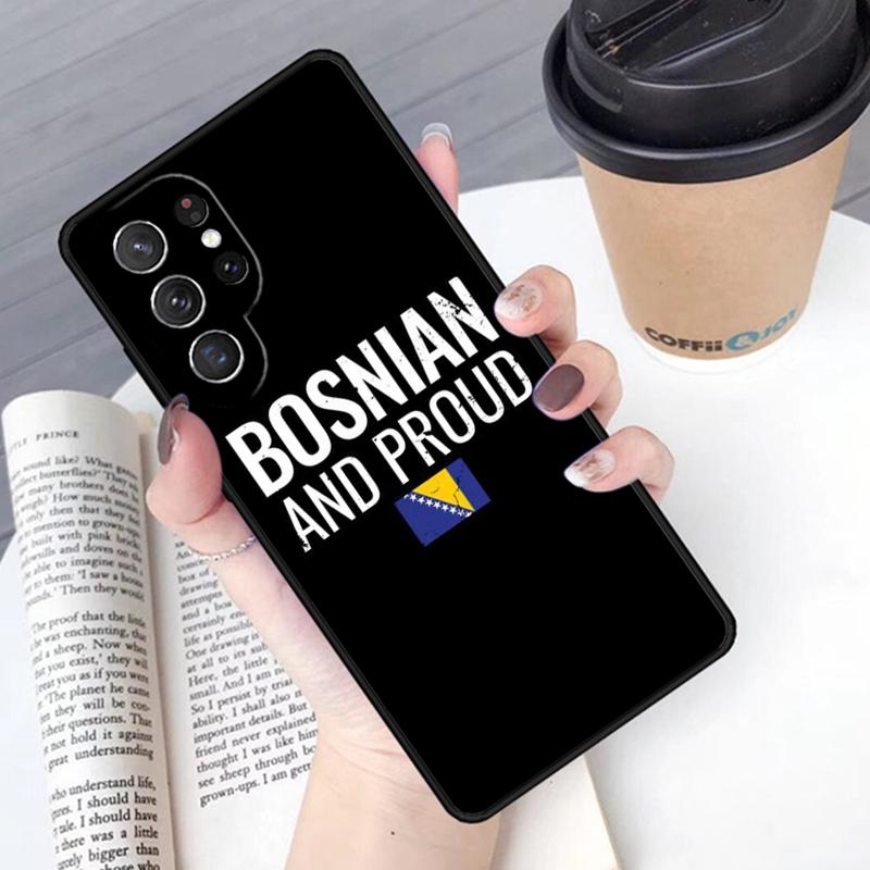 Republic Of Bosnia Flag Phone Case Cover For Samsung Galaxy S24 S25 Ultra S21 S22 Ultra S10E Note 10 Plus Note 20 FE S23