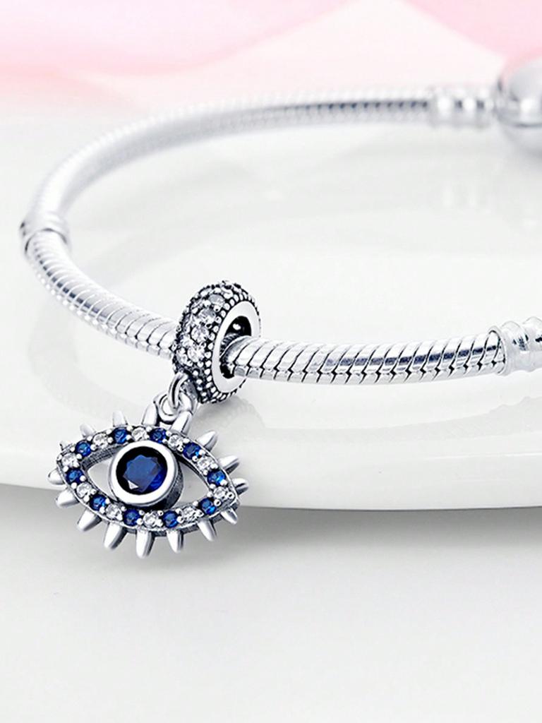 Charms Plata Angel Of Love With Magic Eyes Beads Charm Copper Plated Fit Charms Original Bracelet For Jewelry Making Diy Charm