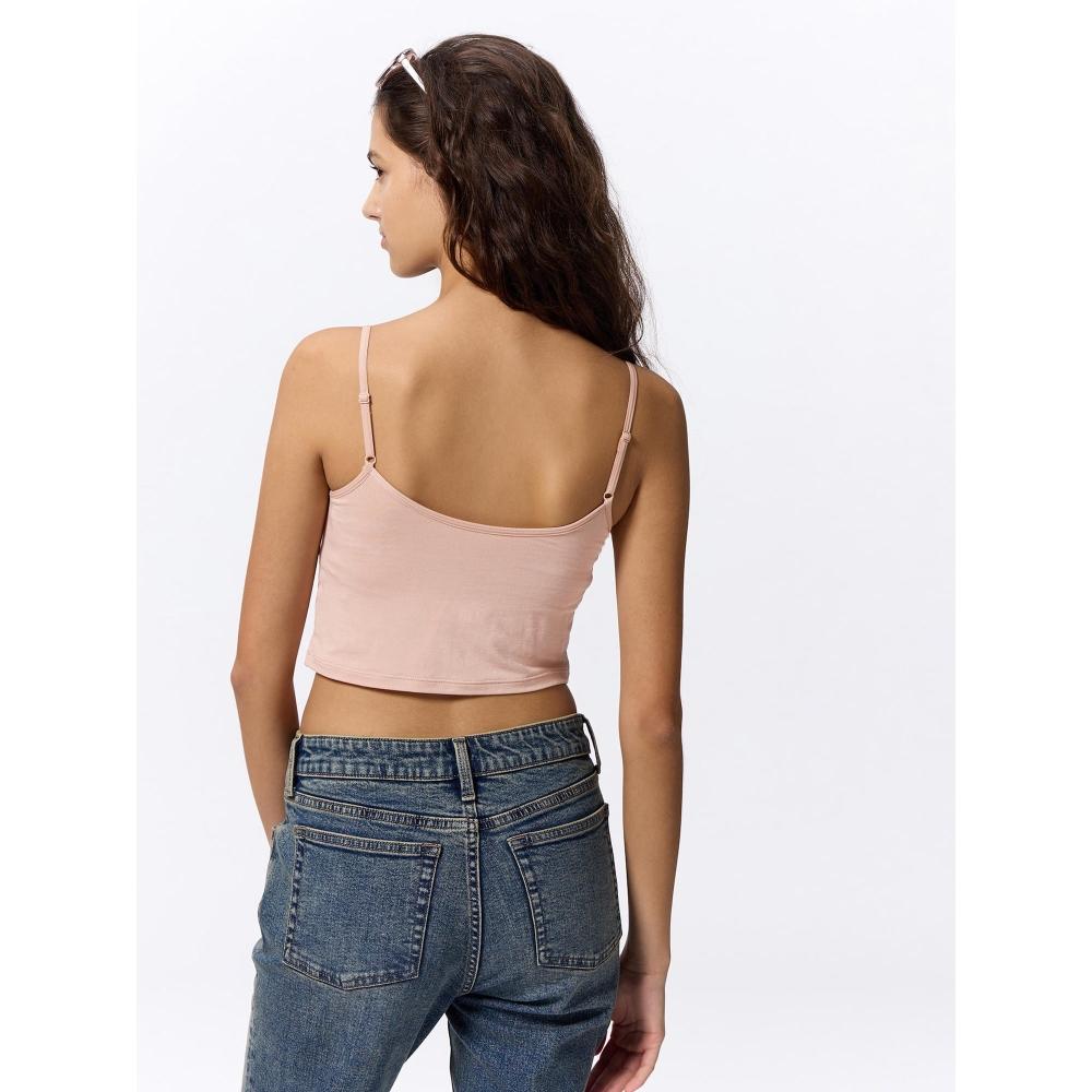 Gu By Uniqlo Style Drive Raffle Cropped Camisole+x