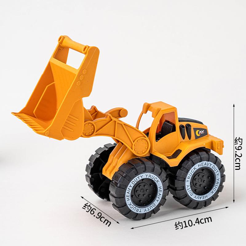 Construction Vehicle Cake Toppers: Excavator, Bulldozer, Roadblock Inserts, Figurines for Boys' Birthday