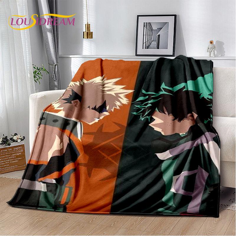 My Hero Academia Anime Cartoon pătură moale de pluș, pătură de flanel pătură pentru sufragerie dormitor pat canapea husă de picnic 3D