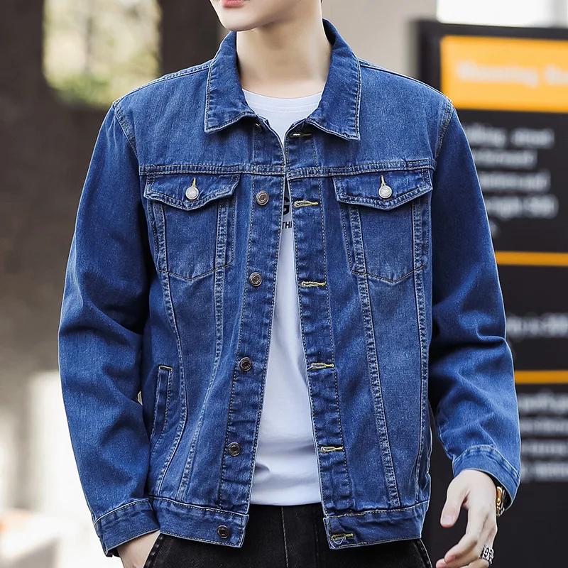 Casual Denim Jacket For Men Spring Autumn Fashion Trendy Working Clothes Top Selling Wholesale Men's Wear