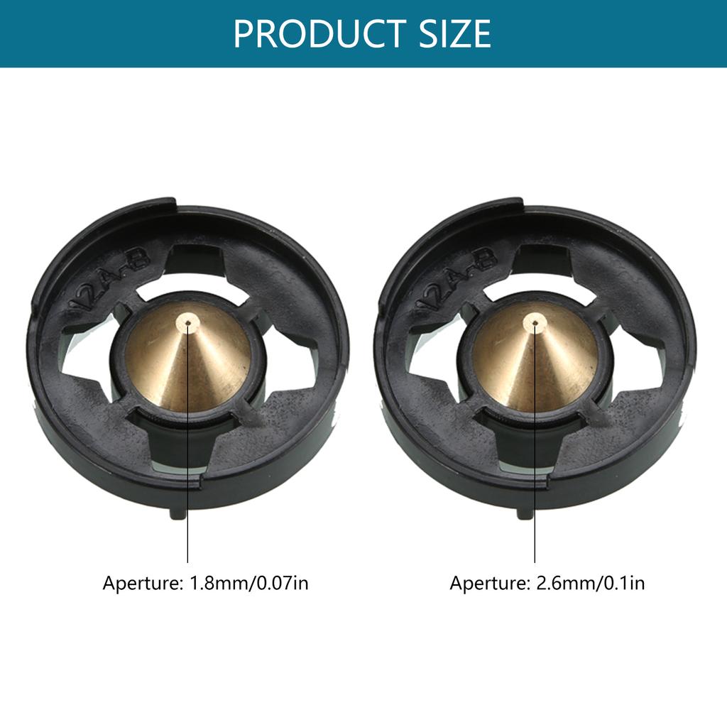 Electric Paint Gun Metal Nozzles 1.8mm 2.6mm Paint Sprayer Nozzle Tips For 800W 550W Spray Guns