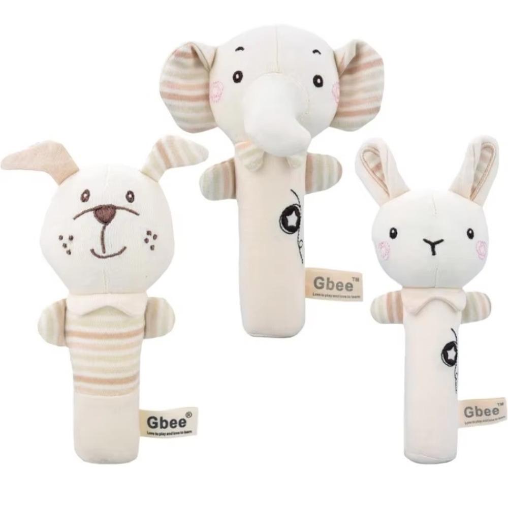 

Cartoon Animals Newborn Comfort Toy Soft Infant Rattle Cute Baby Hand Shaker Rabbit 1