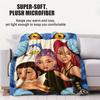 K-Pop Demon Hunters Printed Blanket Girls Boys Plush Throw Blanket Sofa Blankets Warm Birthday Gifts For Girls Huntrix Blankets