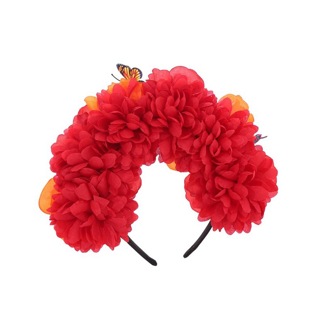 Flower Crown Headband Halloween Costume Accessory Day of the Dead Headpiece