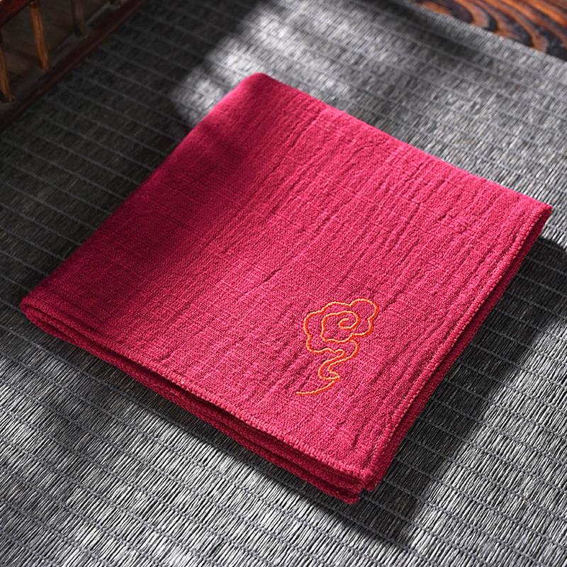 

1 шт. квадратная салфетка для инструментов, аксессуары, впитывающая тряпка, экологически чистая, хлопок и лен, многоразовое кухонное полотенце, вышитая салфетка для очистки