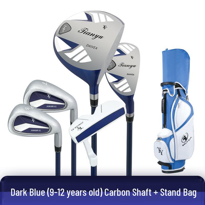 2026 Kids' Carbon Fiber Golf Club Set - 5 Clubs for Beginner Boys and Girls