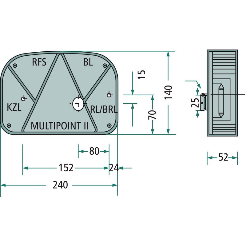 Right rear lamp 504247200007 ASPÖCK