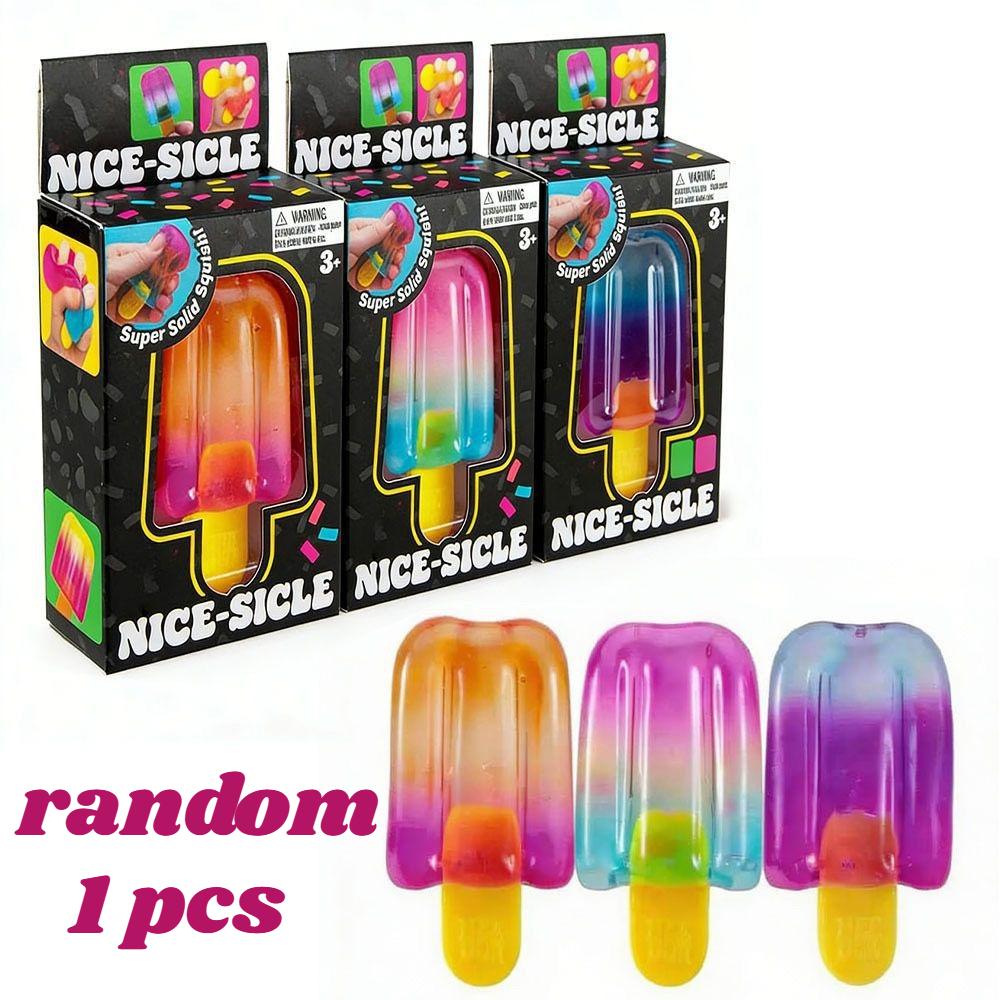 NeeDoh Nice-Sicle IJsje Sensorisch Knijpspeeltje Super Stress ijsje Verlichting voor Kinderen Volwassenen Zomer Easfestival cadeaus