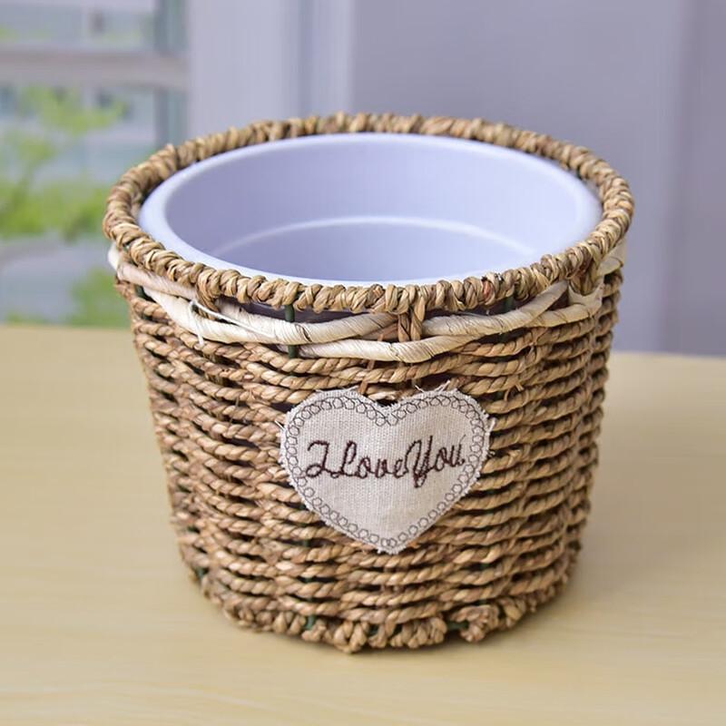 Handmade Rattan Plant Pot Basket