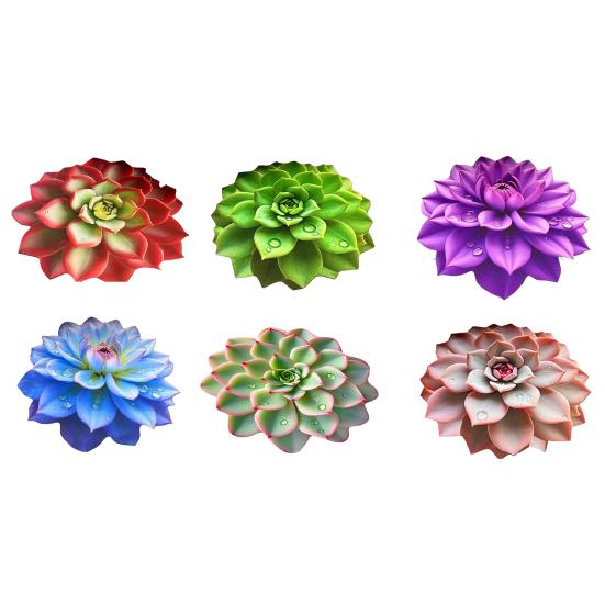 3D Flower Floor Mat Realistic Absorbent Flower Carpet Non-Slip Decorative Area