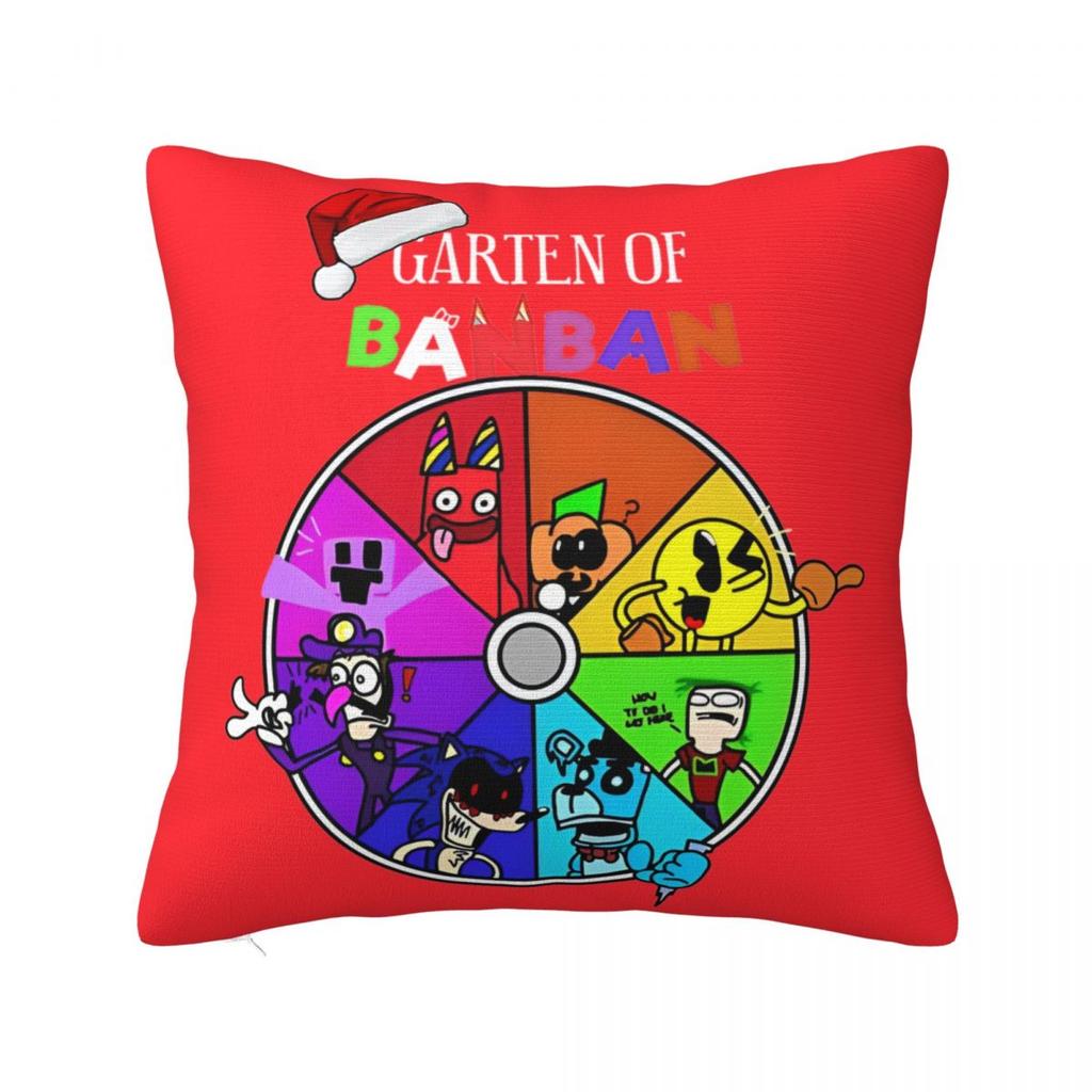 Garten Of Banban Group Cartoon Square Pillow Cases Jumbo Josh Cushion Cover Novelty Decorative Pillowcase For Seat 45X45Cm