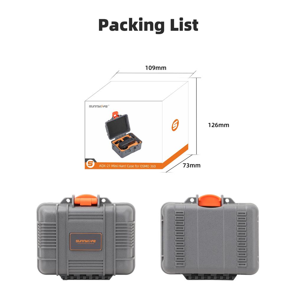 Hard Shell Storage Box For DJI Osmo 360 Waterproof Protective Outdoor Travel Carrying Case For DJI Osmo 360 Camera Accessories
