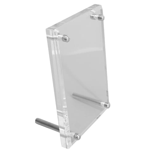 Display stand for trading cards, acrylic frame, screw-type, easy assembly, can be used vertically or horizontally, double-sided clear